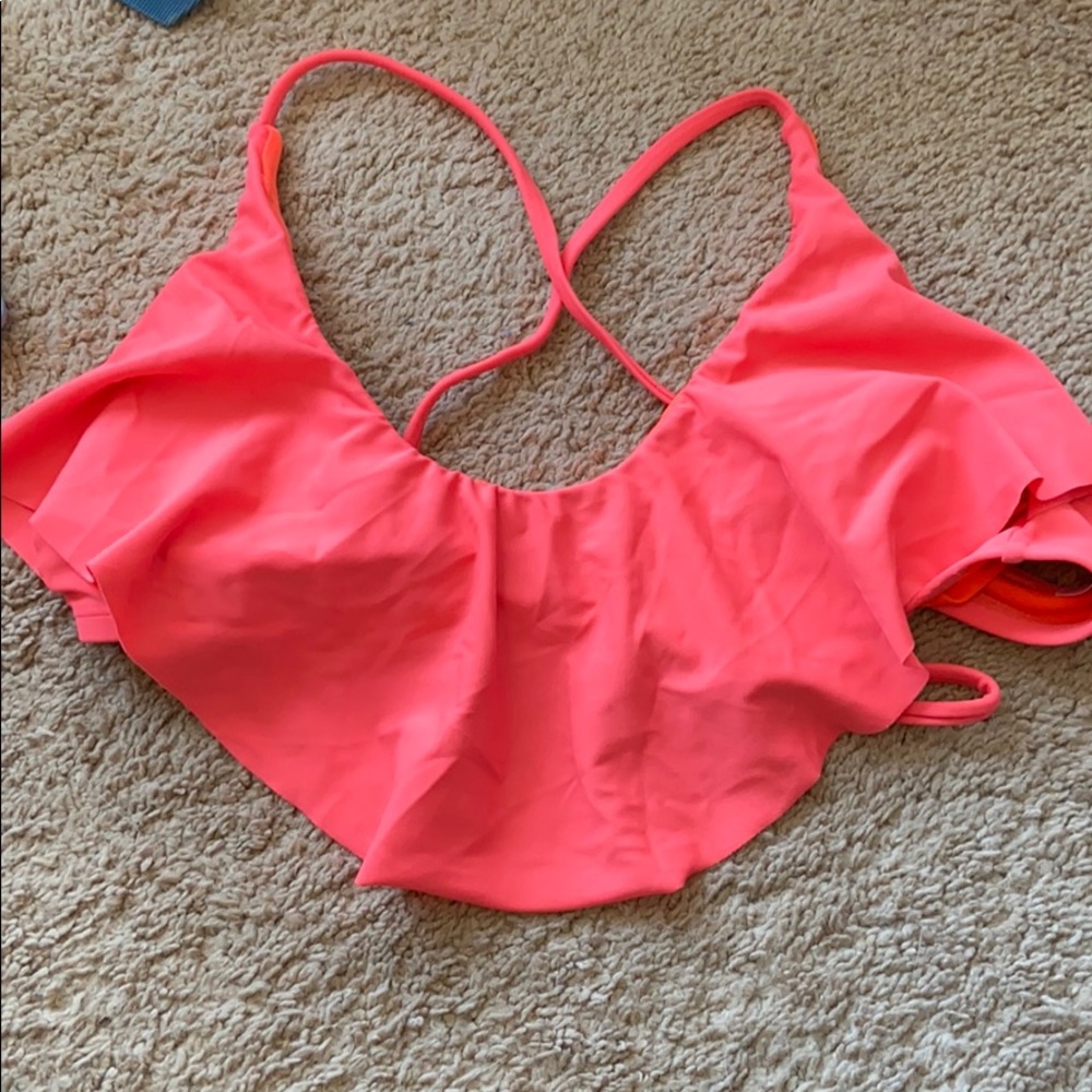 hot pink bathing suit top